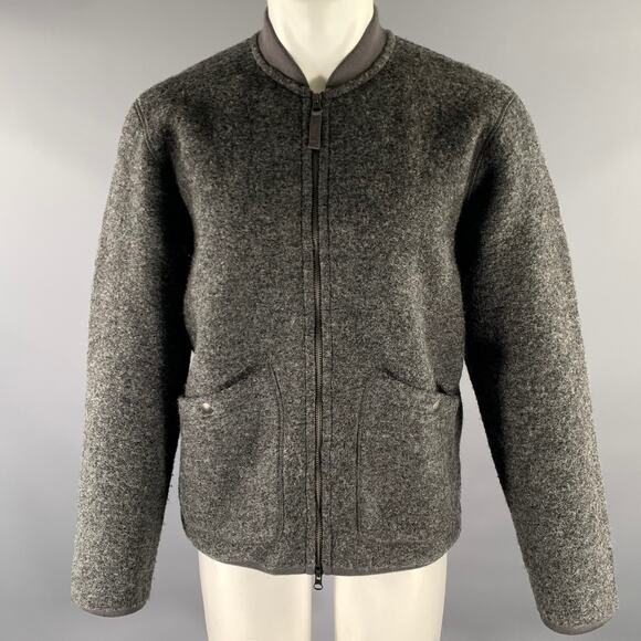 Hartford | Jackets & Coats | Hartford Size L Grey Textured Wool